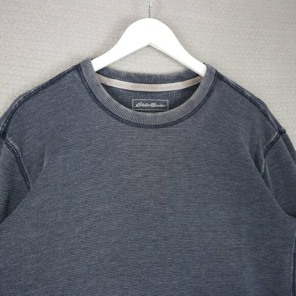 Eddie Bauer Thermal Longsleeve Faded Grey Mens XL - Picture 3 of 8